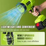 Electric Cordless Portable Turbo Blower Brushed Storm Machine Household Dust Snow Cleaning Power Tool with 10-cell,2-battery - Image 6