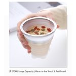270ML Foldable Silicone Travel Cup - Anti-Slip Anti-Scald Camping Mug - Image 3