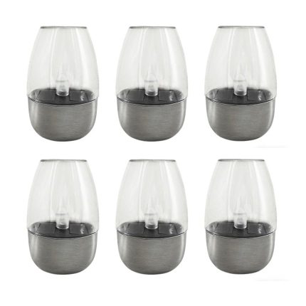 Solar LED Candle Goblet Light for Outdoor Waterproof Use