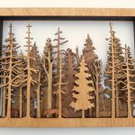 Forest Wildlife -  Handcrafted Art | Uncommon Art | 3D Art | Unique Art| All Natural Art | Rare Art