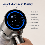 Wireless Handheld Vacuum Cleaner VC205,27000PA Suction,Smart Dust Sensor,Touch Screen,Portable Stick Cordless Vacuum for Home - Image 6