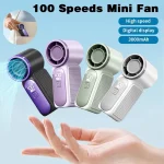 3000mAH X688 Portable Handheld Fan USB Rechargeable Mini Cooling Fan Adjustable Pocket Fan for Outdoor Camping Travel Home