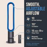 Dyson Cool AM07 Air Multiplier Tower Fan - Iron/Blue gallery image 2