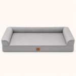 COZY KISS Extra Large Cooling Orthopedic Dog Bed - Grey