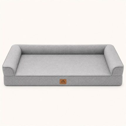 COZY KISS Extra Large Cooling Orthopedic Dog Bed - Grey