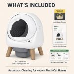 Beokeo S20 Automatic Self-Cleaning Litter Box with App Control - White gallery image 5