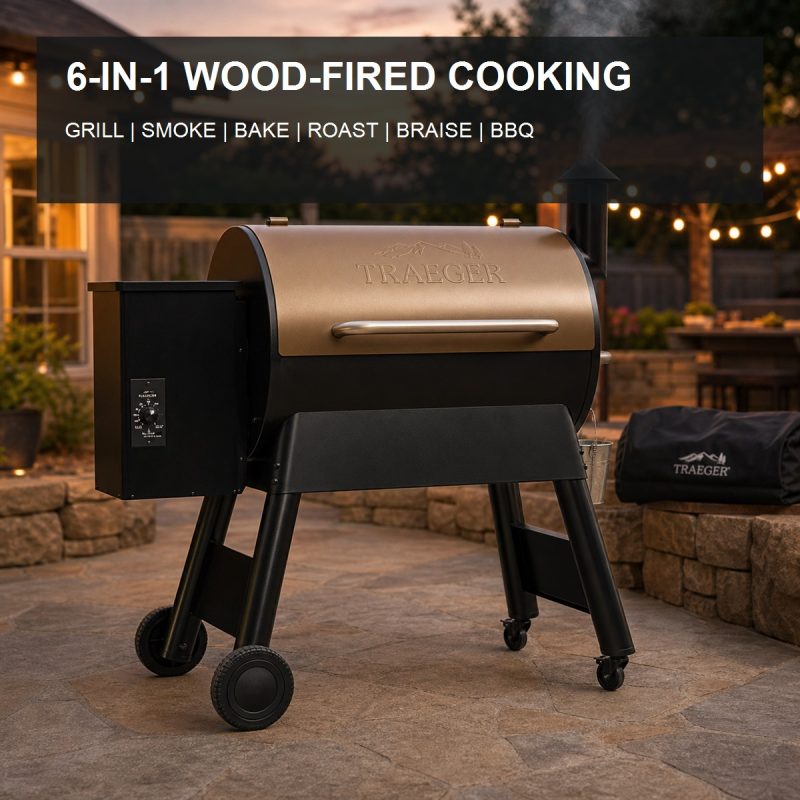 Traeger Pro 34 Wood Pellet Grill and Smoker with Full-Length Cover feature image 2