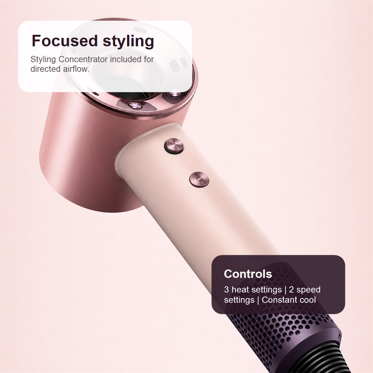 Dyson Supersonic Travel used with styling concentrator