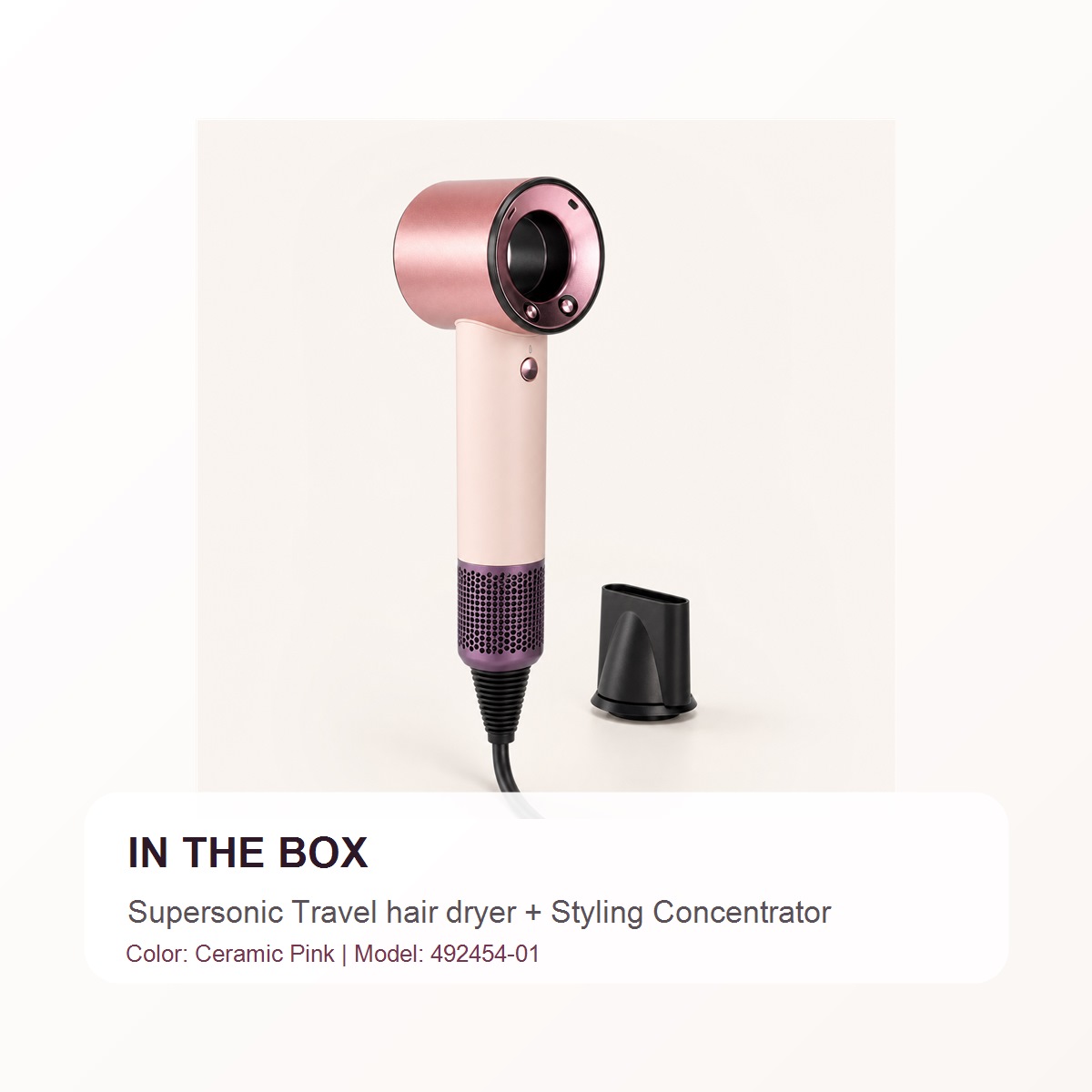 Dyson Supersonic Travel Hair Dryer box contents